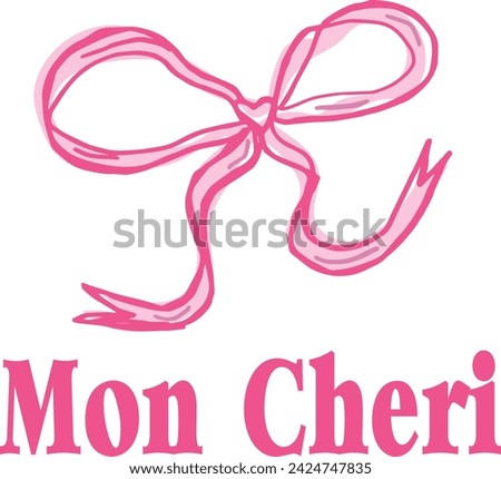 
Bow romantic ribbon trending French cheri soft girly pink bows heart print handrawn sketchy valentines girl softgirl Tshirt Graphic Fashion logo Trending Apparel Cute Emblem Slogan
