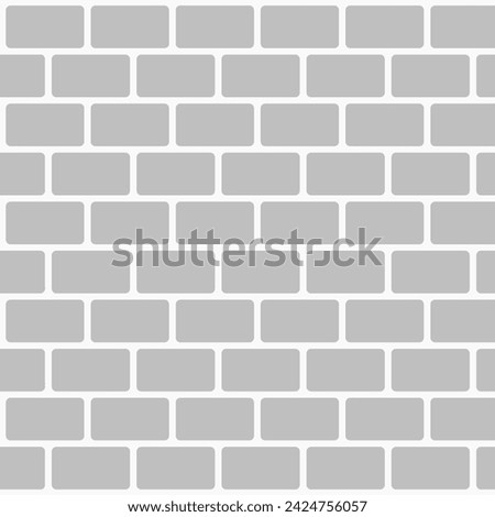 Brick wall background simple clip art illustration