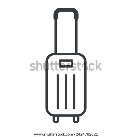 Luggage icon vector on trendy design