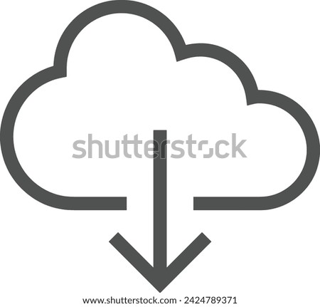 Cloud storage icon symbol vector image