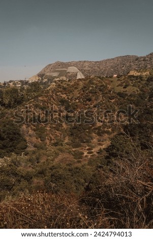 View of mountains and hills in Los Angeles, California