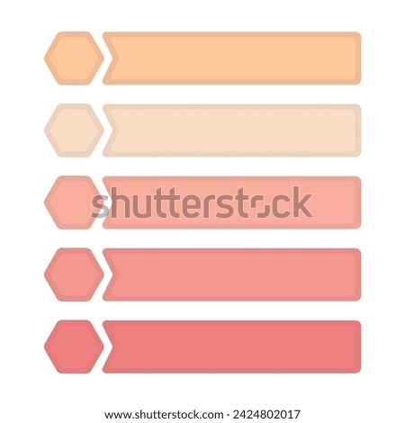 Infographic element abstract design the number top five list template. List diagram layout, colorful infographic element template vector. Vector flat design for poster, card, wallpaper, poster, banner