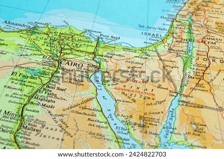 Map of Cairo, Egypt, famous places in the world, world tourism, travel destination, world trade and economy