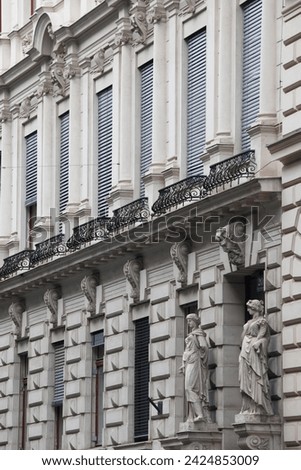 Architectonic heritage in the downtown of Vienna, Austria Royalty-Free Stock Photo #2424853009