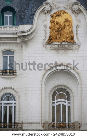 Architectonic heritage in the downtown of Vienna, Austria Royalty-Free Stock Photo #2424853019