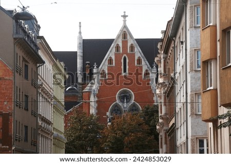 Architectonic heritage in the downtown of Vienna, Austria Royalty-Free Stock Photo #2424853029