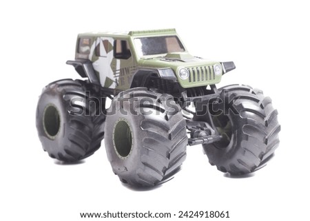 radio-controlled offroad 4x4 military toy car.