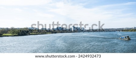 Washington DC skyline over Potomac river