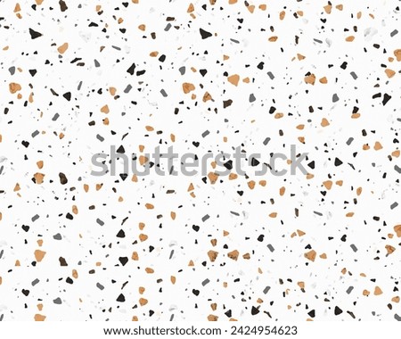 terrazzo texture white mix black background for styling and product 