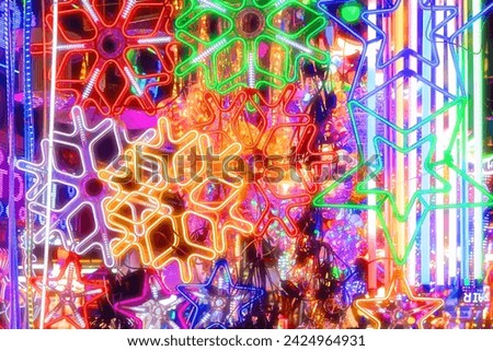 mix color colorful brightness LED light vivid vibrant lighting shaped for banner shop sign decoration in consumer market