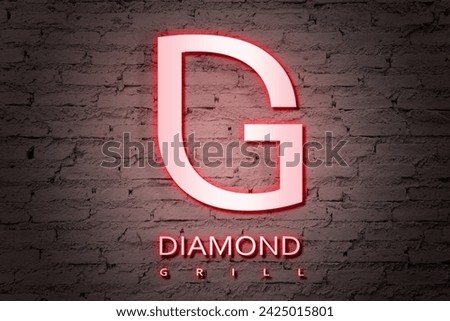diamond grill, DG, initial design logo, mockup logo, adobe photoshop and illustrator