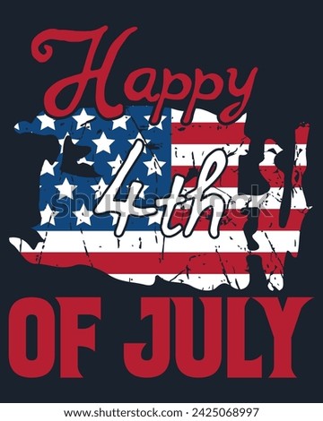 4th-of-July Independence Day Vector Design Assets for T-Shirt, Mockup, Clip Art, Sticker, Logo, and Mascot