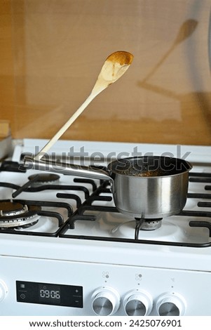 Lifehacks; place the cooking spoon in the hole of saucepan while cooking and in between stirring the dish, to avoid any leakage on mess on the gas stove top      