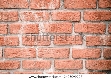 Red brick wall texture background, brick wall texture for interior or exterior design backdrop
