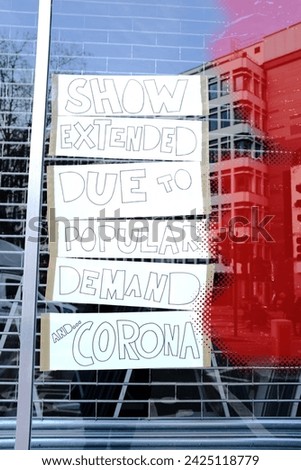 Sign in a window during the 2020 Covid pandemic lockdown in London