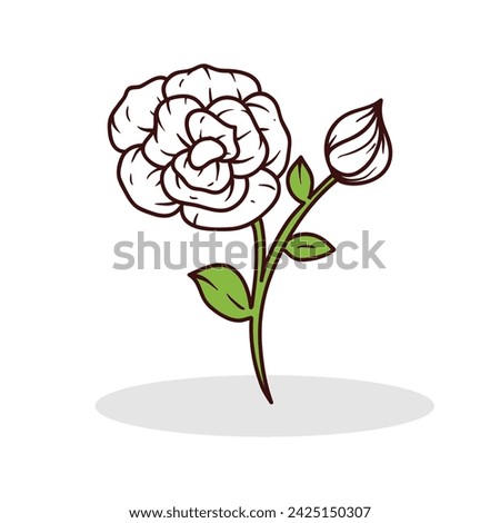 Spring flower element vector illustration