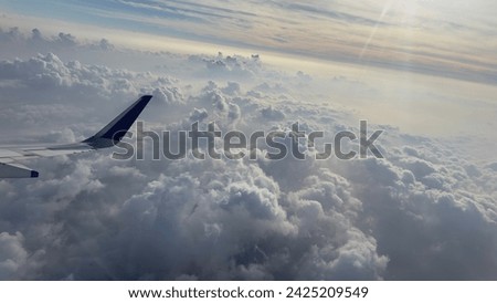 Cloudy pic from flight window