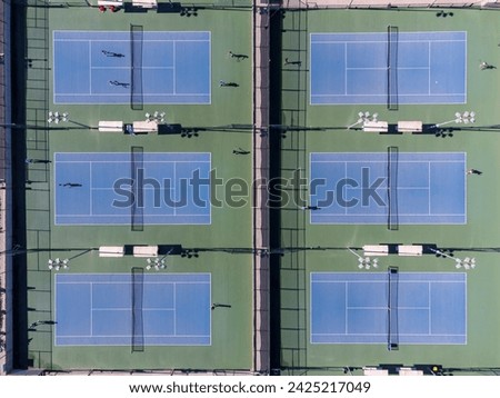 tennis courts, Rafa Nadal Sports Centre, sports complex and museum, Manacor, Mallorca, Balearic Islands, Spain Royalty-Free Stock Photo #2425217049