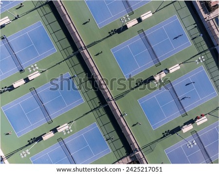tennis courts, Rafa Nadal Sports Centre, sports complex and museum, Manacor, Mallorca, Balearic Islands, Spain Royalty-Free Stock Photo #2425217051
