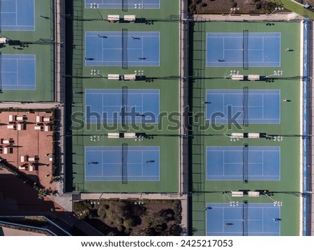 tennis courts, Rafa Nadal Sports Centre, sports complex and museum, Manacor, Mallorca, Balearic Islands, Spain Royalty-Free Stock Photo #2425217053