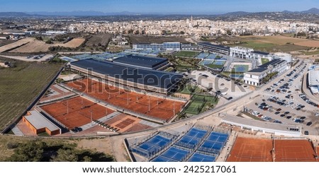 Rafa Nadal Sports Centre, sports complex and museum, Manacor, Mallorca, Balearic Islands, Spain Royalty-Free Stock Photo #2425217061