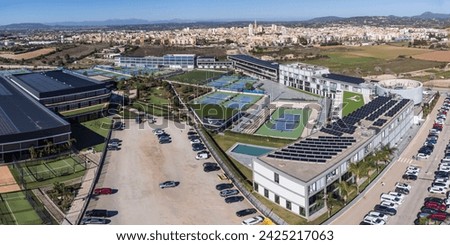 Rafa Nadal Sports Centre, sports complex and museum, Manacor, Mallorca, Balearic Islands, Spain Royalty-Free Stock Photo #2425217063