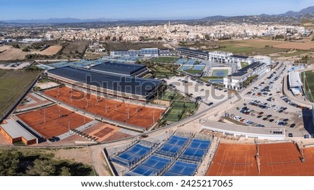 Rafa Nadal Sports Centre, sports complex and museum, Manacor, Mallorca, Balearic Islands, Spain Royalty-Free Stock Photo #2425217065
