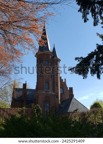 Castle della Faille (Bruges) on a Sunny Spring Afternoon