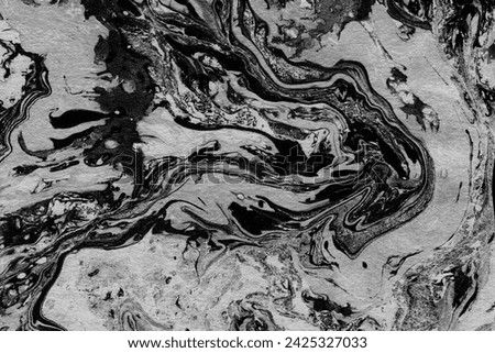 Dynamic Fractal Marble Backgrounds Black And White Smooth wavy effect Ultra HD Royalty-Free Stock Photo #2425327033