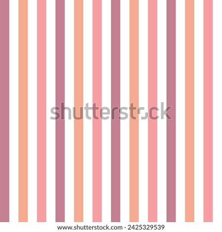Abstract geometric seamless pattern. Trendy color peach blossom Vertical stripes. Wrapping paper. Print for interior design and fabric. Kids background. Backdrop in vintage and retro style.
