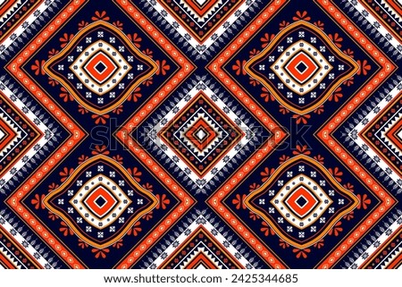 Fabric textile mandala ornaments background embroidery. Aztec carpet tribal boho native.Geometric pattern american and mexican navajo. Traditional tribal style.