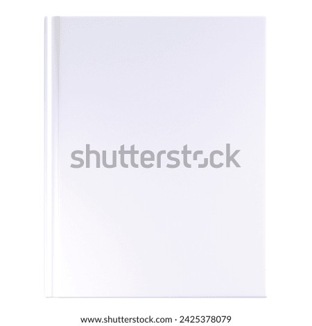 Creative concept blank photo album isolated on plain background , suitable for your element scenes.