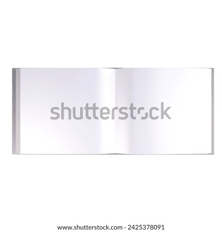 Creative concept blank photo album isolated on plain background , suitable for your element scenes.