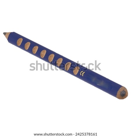 Wooden ordinary pencil isolated on plain background, fit for stationey concept.