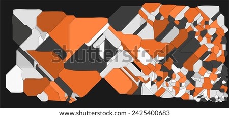 orange polygon abstract pattern background