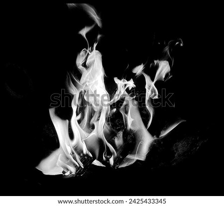 Burning Flame heat fire overlay abstract on a black background
