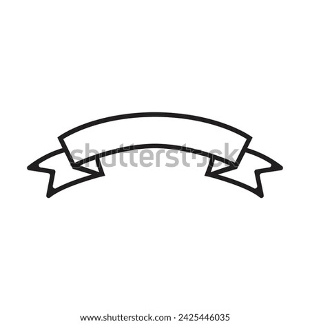 Banner clip art design on plain white transparent isolated background for card, shirt, hoodie, sweatshirt, apparel, tag, mug, icon, poster or badge