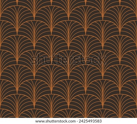Abstract victorian seamless pattern. Vector art deco background. Geometric illustration.