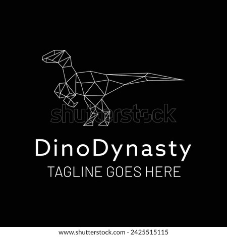 Poly Dinosaur logo or post design
