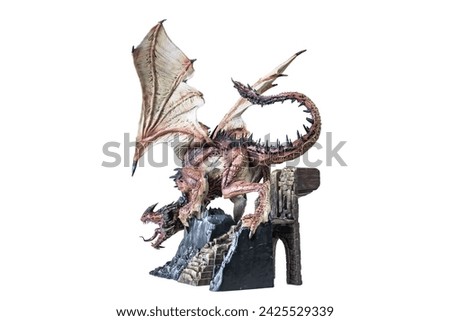 Fantasy  dragon on isolated background