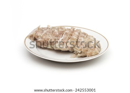 aspic on the white background