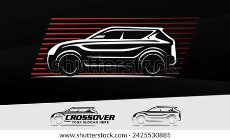 Automotive repair and service crossover SUV car service logo templates. Rental Car Logo Template Vector. Royalty-Free Stock Photo #2425530885