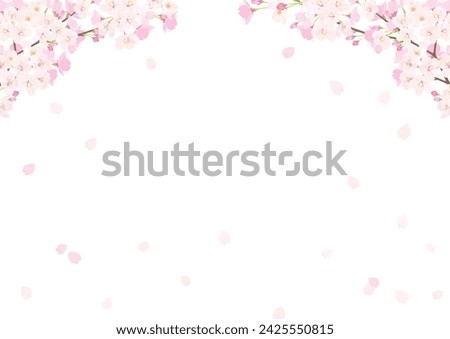 Vector Illustration of Pink Cherry blossom. Royalty-Free Stock Photo #2425550815