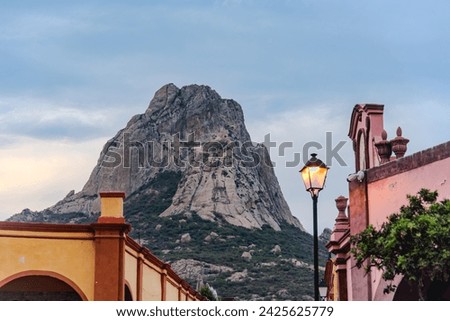Details of streets in Peña de Bernal Mexican town Royalty-Free Stock Photo #2425625779
