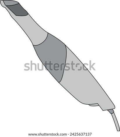 Flat illustration digital intraoral scanner, for teeth and oral care  Royalty-Free Stock Photo #2425637137