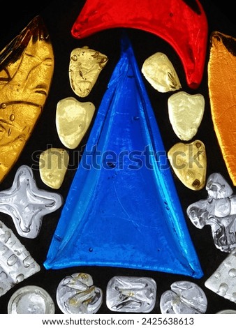 abstract image macro photography of stained glass
