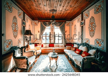 Interior design of Tarakli old houses in  Sakarya province.