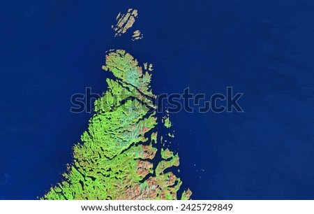 The Island Named After a Satellite. It is so small that you cannot see it on Google maps, but Landsat Island has a unique story of discovery. Elements of this image furnished by NASA.