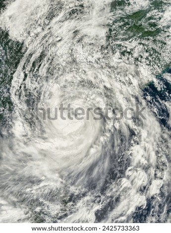 Typhoon Kalmaegi 15W over China and Indochina. Typhoon Kalmaegi 15W over China and Indochina. Elements of this image furnished by NASA.