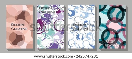 Creative art header with different shapes and textures.   Designs is for notebook, planner, diary, poster, card, book. 